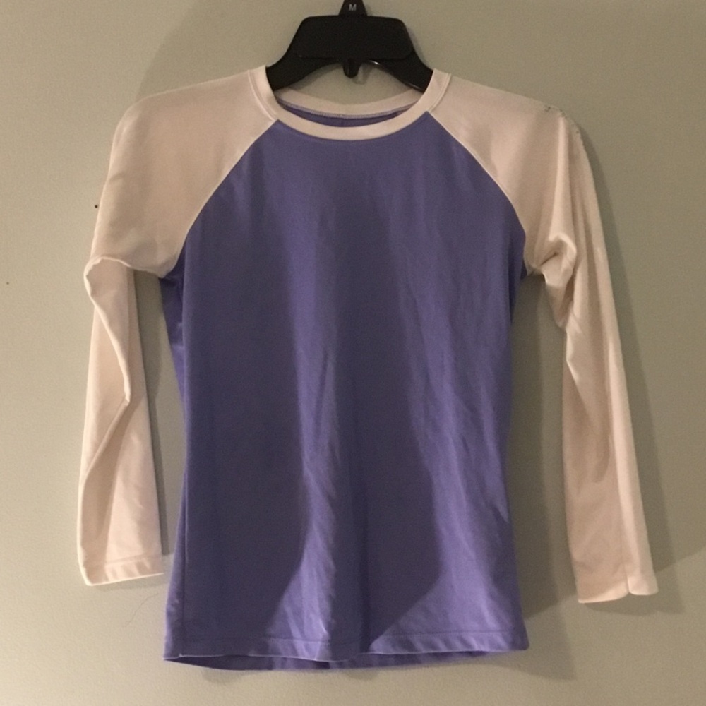 Columbia Kids Long-Sleeve Swim Shirt - Lavender and White